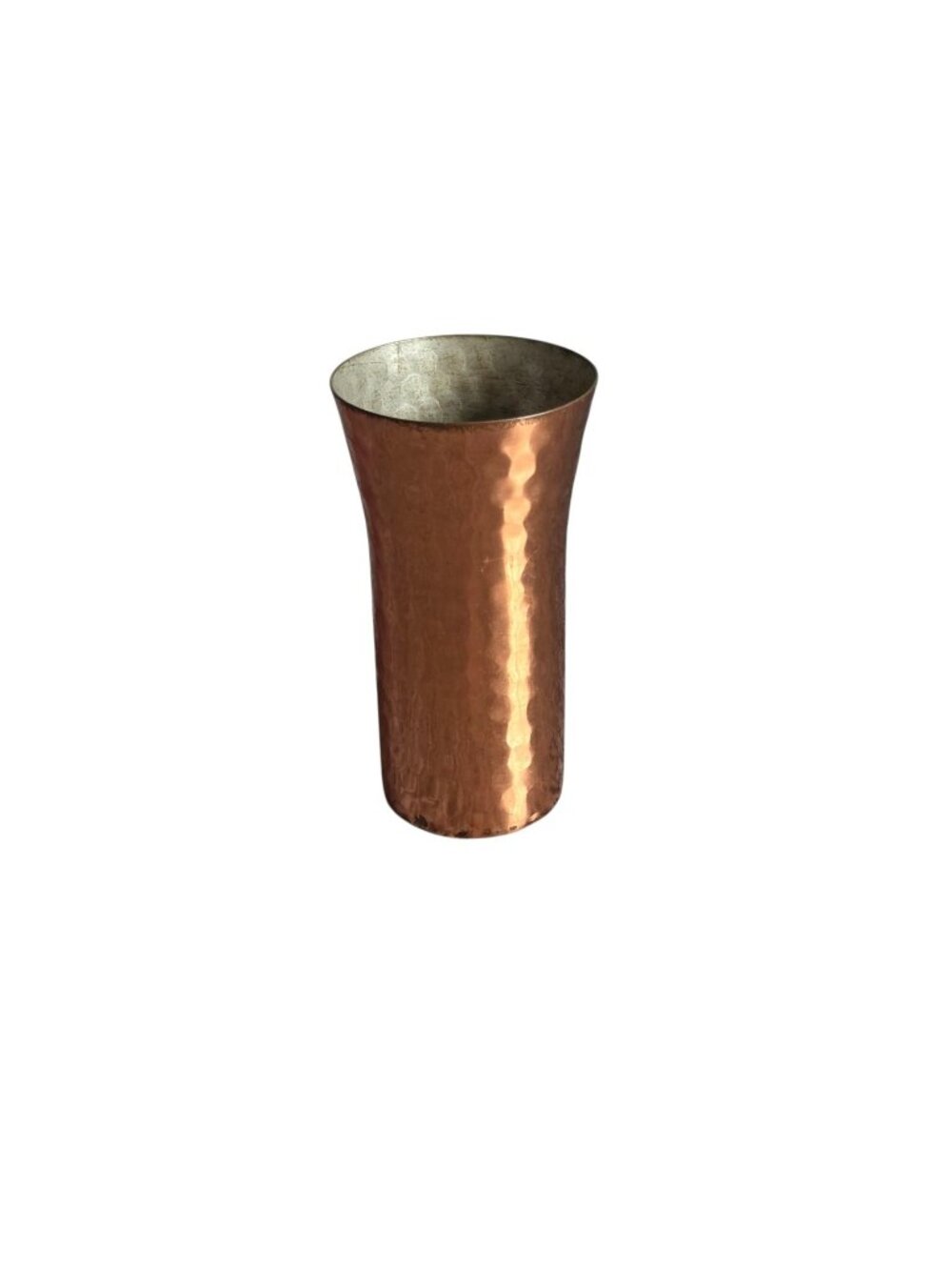 Vintage Chinese Hammered Copper Beer Tumbler 4" x 1.5"